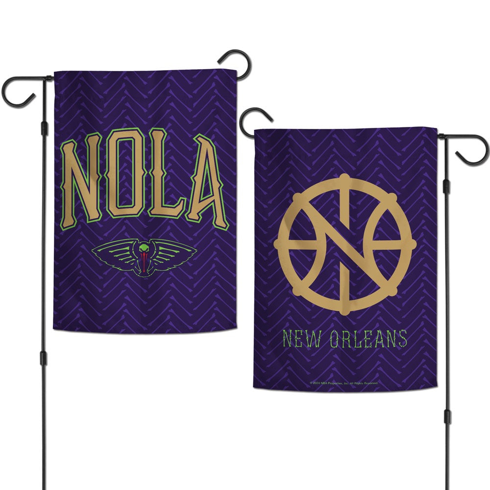 New Orleans Pelicans City Garden Flag 2 Sided heartlandflags