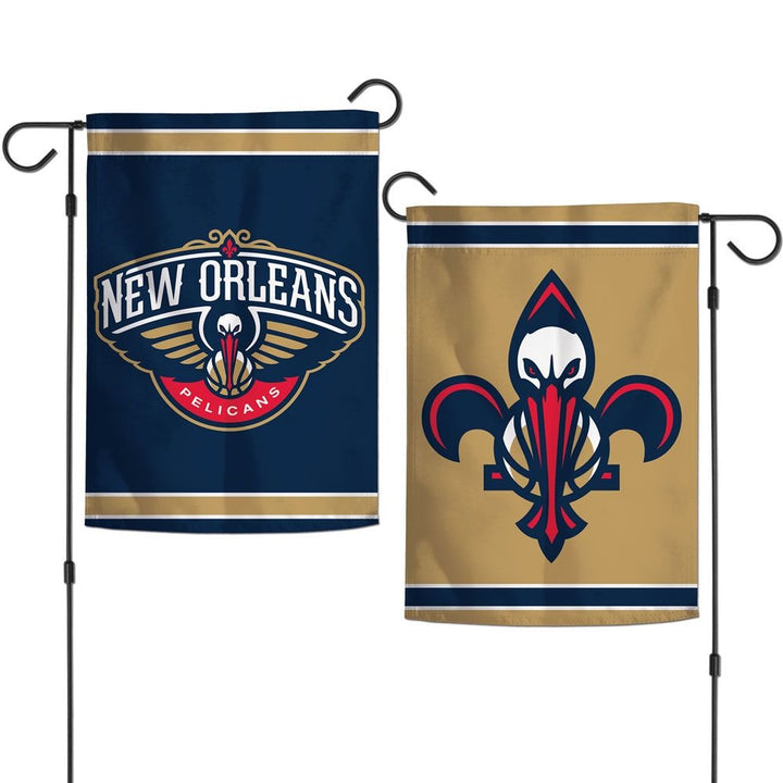 New Orleans Pelicans Garden Flag 2 Sided Logo heartlandflags