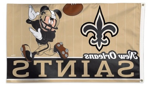 New Orleans Saints Flag 3x5 Mickey Mouse heartlandflags