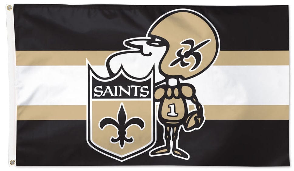 New Orleans Saints Flag 3x5 Sir Saint Logo heartlandflags