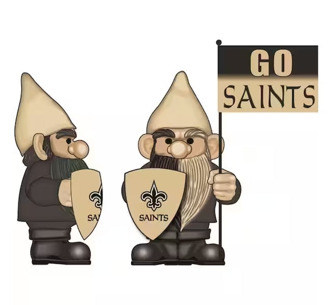 New Orleans Saints Gnome with Flag heartlandflags