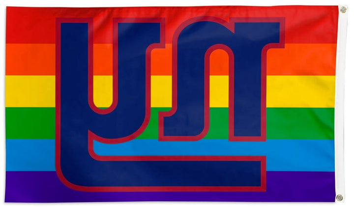 New York Giants Flag 3x5 Pride Rainbow heartlandflags