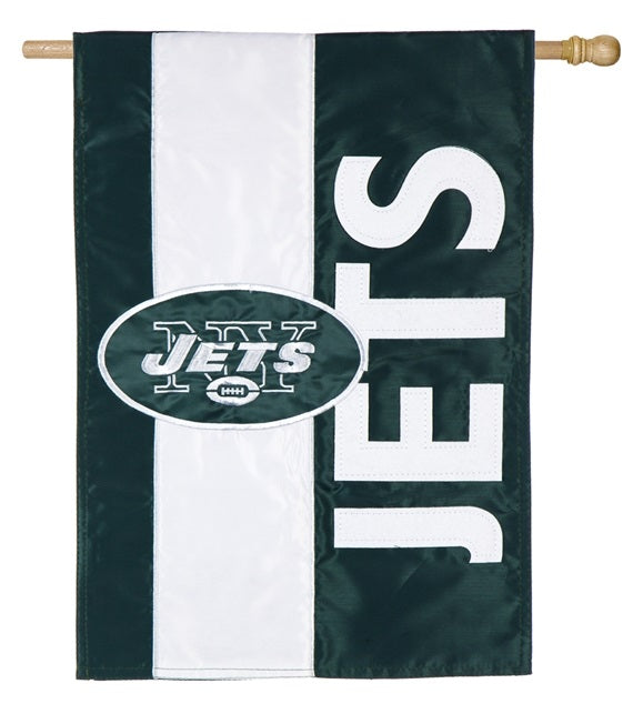 New York Jets Banner 2 Sided Embellished heartlandflags