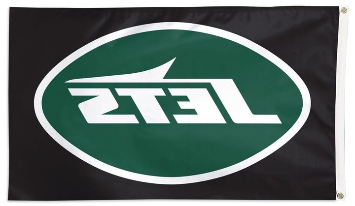 New York Jets Black Flag New Logo 3x5 heartlandflags