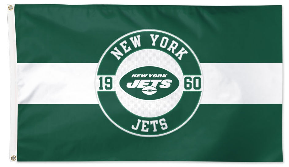 New York Jets Flag 2 Sided Applique 3x5 heartlandflags