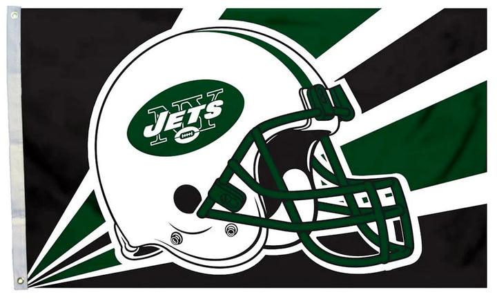 New York Jets Flag 3x5 Old Helmet heartlandflags