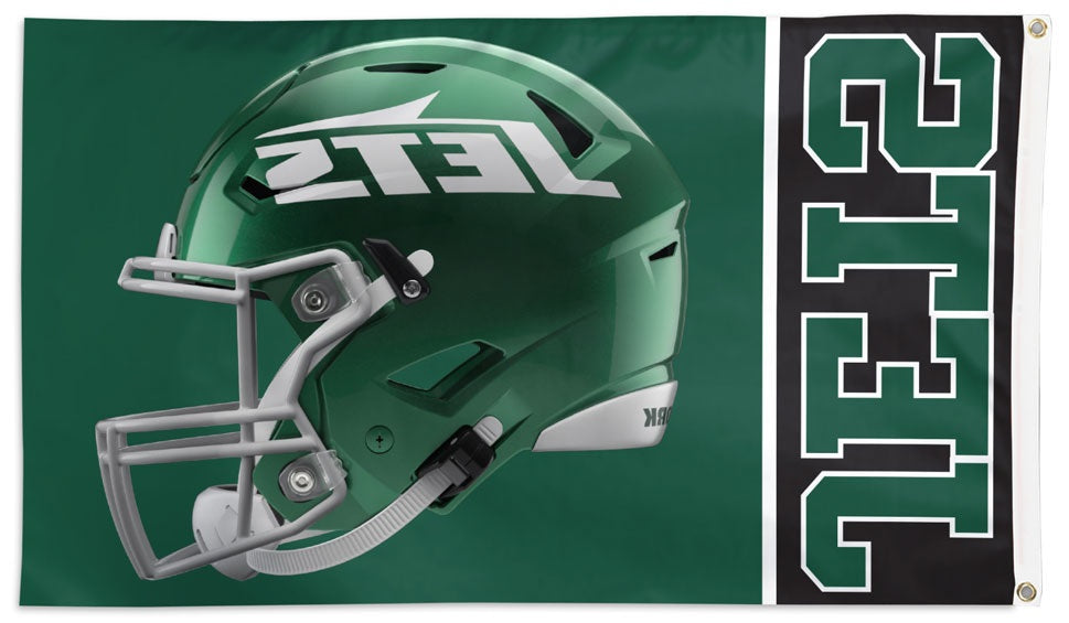 New York Jets Helmet Flag 3x5 heartlandflags