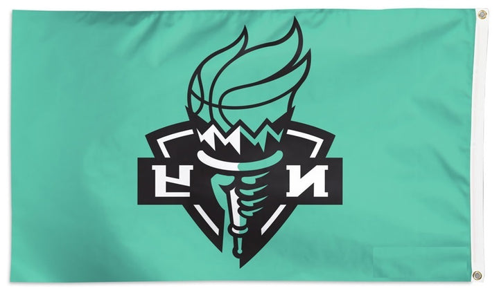 New York Liberty Flag 3x5 Logo heartlandflags