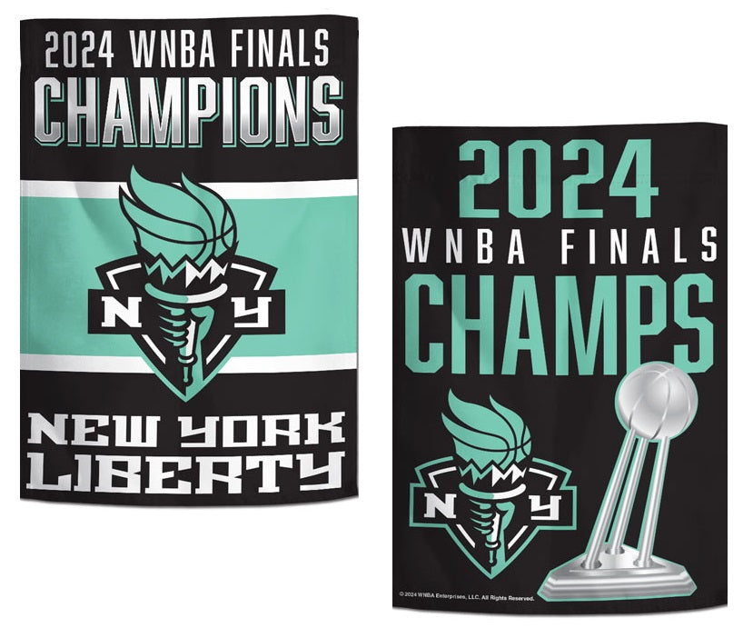 New York Liberty WNBA Champs Garden Flag 2 Sided heartlandflags