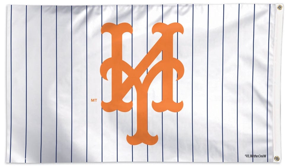 New York Mets Flag 3x5 Pinstripe NY Logo heartlandflags