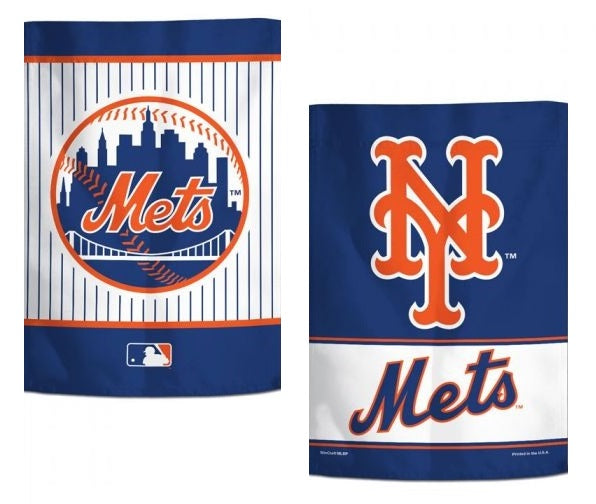 New York Mets Garden Flag 2 Sided Logo heartlandflags