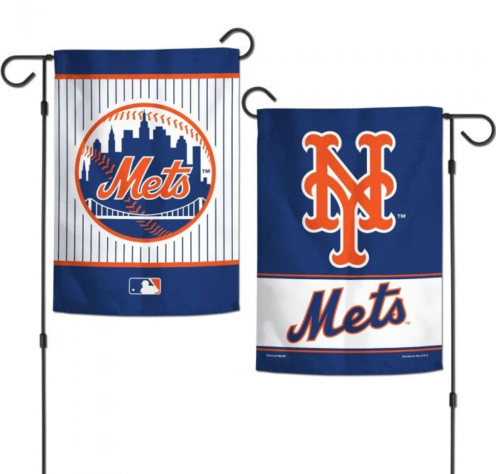 New York Mets Garden Flag 2 Sided Logo heartlandflags