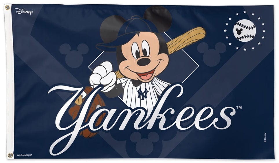 New York Yankees Flag 3x5 Mickey Mouse Disney heartlandflags