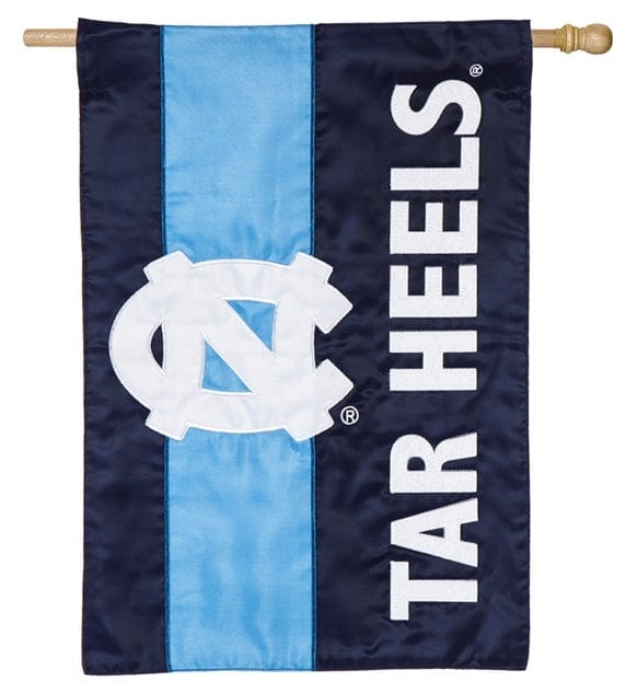 North Carolina Tar Heels Banner 2 Sided Embellished Flag heartlandflags