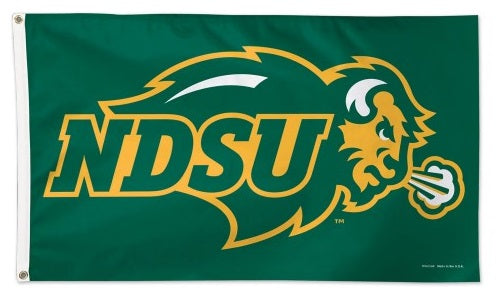 North Dakota State University Flag 3x5 Bison NDSU heartlandflags