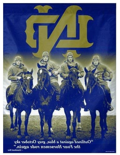 Notre Dame Banner Four Horseman House Flag heartlandflags