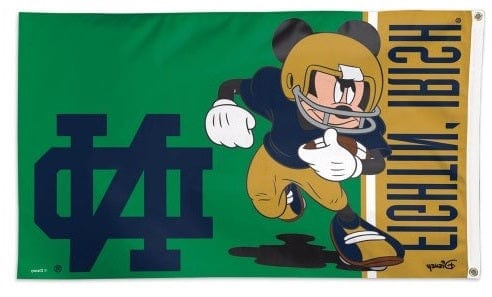 Notre Dame Fighting Irish Flag 3x5 Mickey Mouse Disney heartlandflags