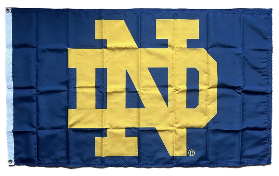 Notre Dame Flag 3x5 Gold Logo heartlandflags