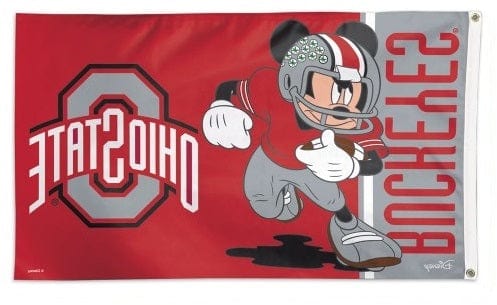 Ohio State Buckeyes Flag 3x5 Mickey Mouse Disney heartlandflags