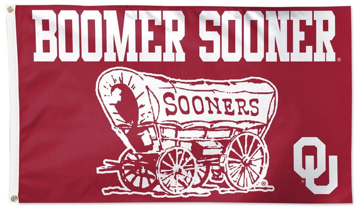 Oklahoma Sooners Flag 3x5 Boomer Sooner OU heartlandflags