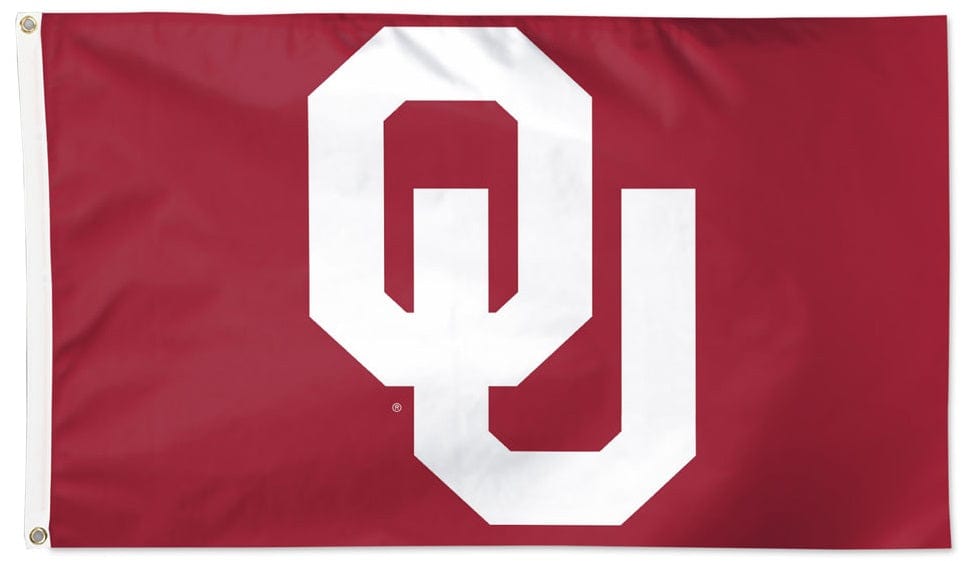 Oklahoma Sooners Flag 3x5 OU Logo 2 Sided heartlandflags