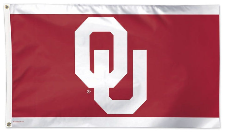 Oklahoma Sooners Flag 3x5 OU Logo Stripe heartlandflags