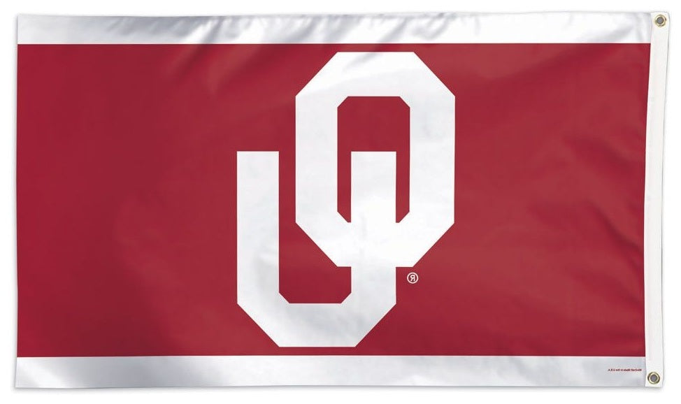 Oklahoma Sooners Flag 3x5 OU Logo Stripe heartlandflags