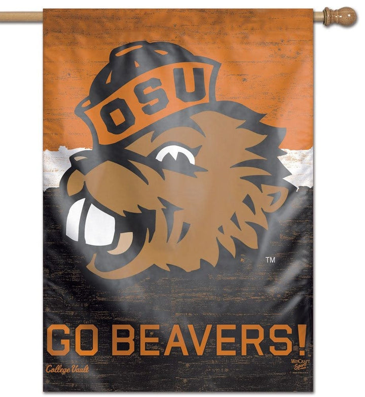 Oregon State Beavers Banner Throwback Vault Logo heartlandflags