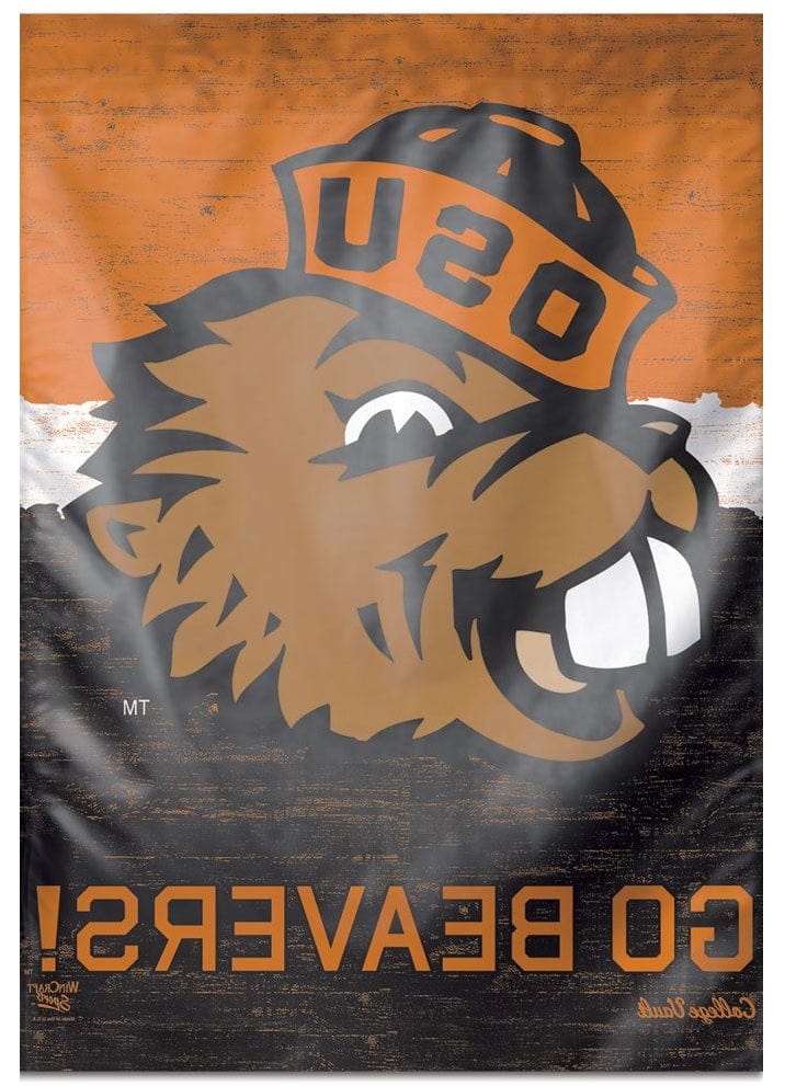 Oregon State Beavers Banner Throwback Vault Logo heartlandflags