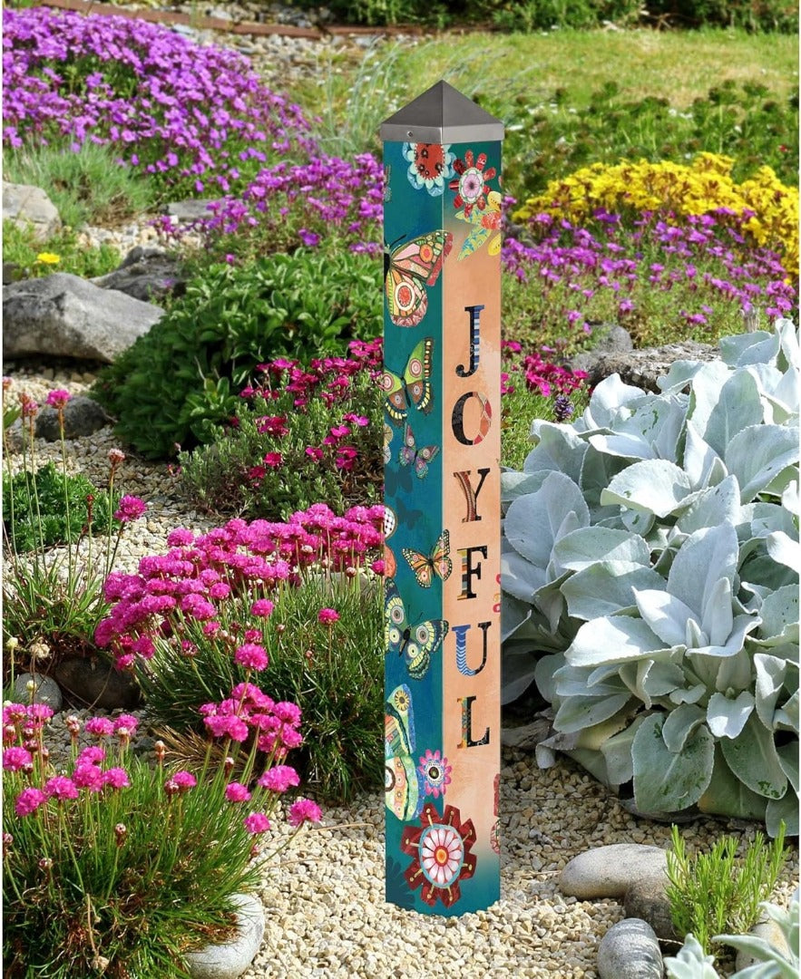 Patchwork Flutters Art Pole 40 Inches Tall heartlandflags