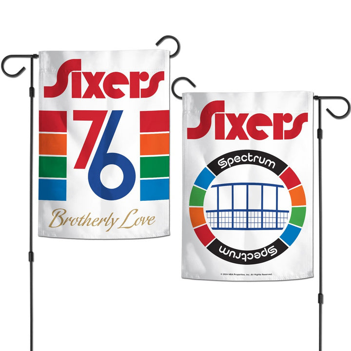 Philadelphia 76ers City Garden Flag 2 Sided heartlandflags