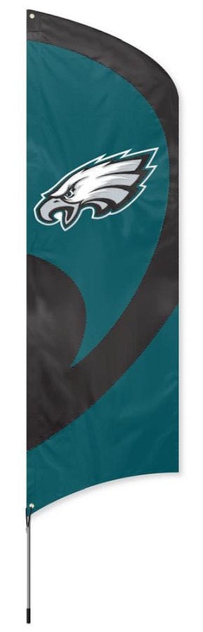 Philadelphia Eagles Tall Team Feather Flag with Flagpole heartlandflags