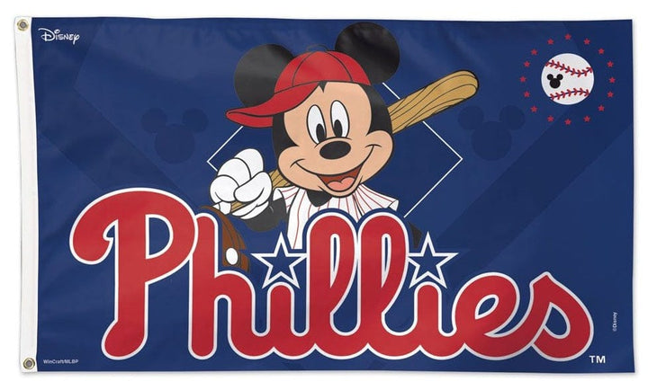 Philadelphia Phillies Flag 3x5 Disney Mickey Mouse Baseball heartlandflags