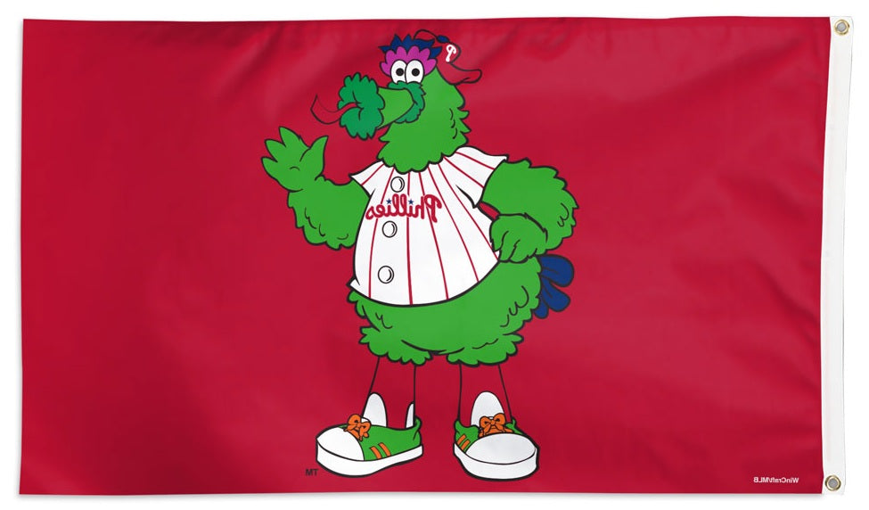 Phillie Phanatic Flag 3x5 Mascot heartlandflags