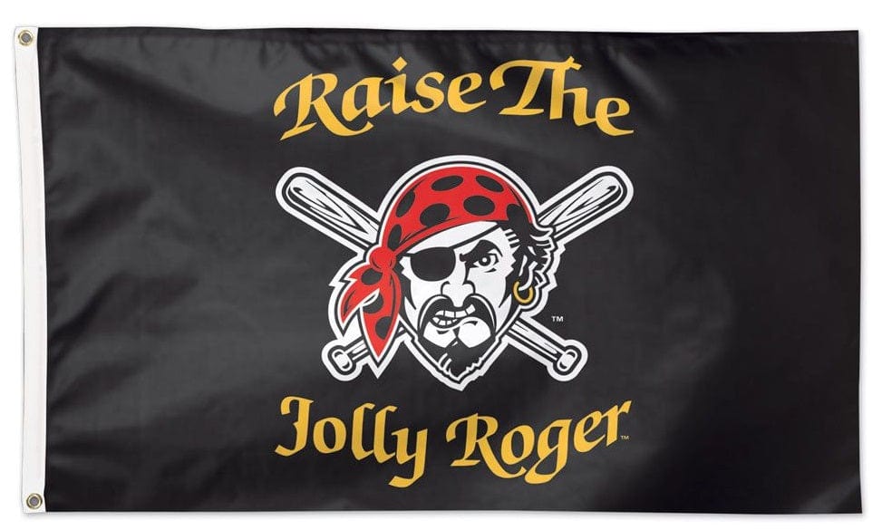 Pittsburgh Pirates Flag 2 Sided 3x5 Raise the Jolly Roger heartlandflags