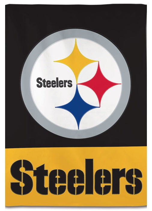 Pittsburgh Steelers Embroidered Banner 2 Sided heartlandflags