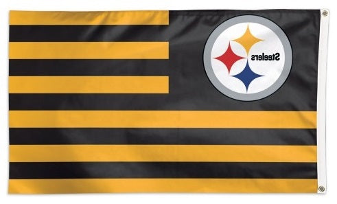 Pittsburgh Steelers Flag Americana 3x5 Stripes heartlandflags