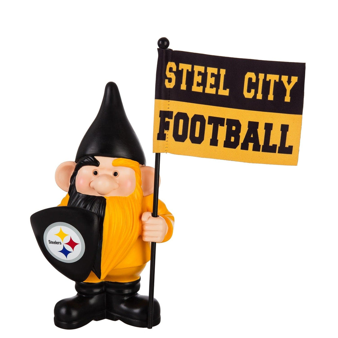 Pittsburgh Steelers Gnome with Flag Steel City Football heartlandflags