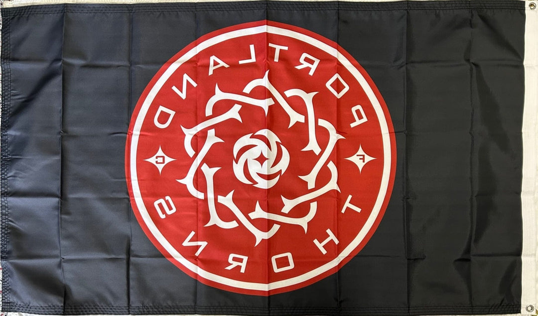 Portland Thorns FC Flag 3x5 Soccer NWSL Black heartlandflags