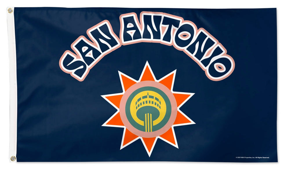 San Antonio Spurs City Connect Flag 3x5 heartlandflags