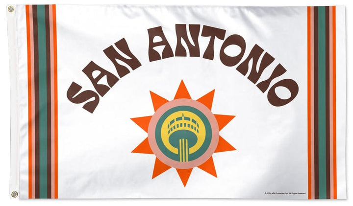 San Antonio Spurs Flag 3x5 City Connect Logo heartlandflags