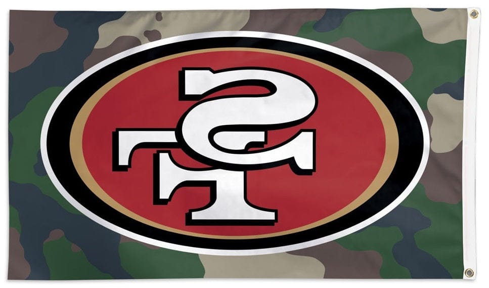 San Francisco 49ers Flag 3x5 Camo Military heartlandflags