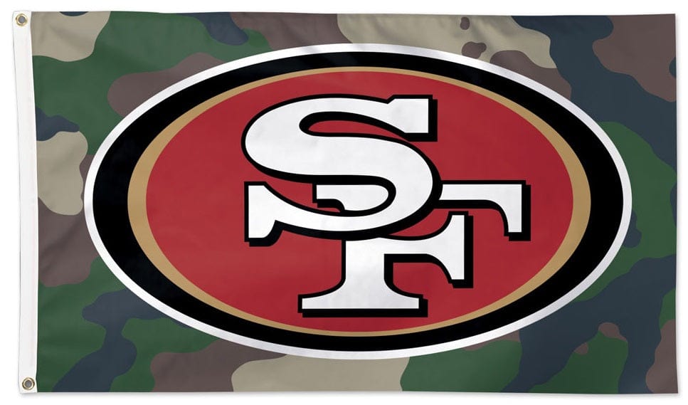 San Francisco 49ers Flag 3x5 Camo Military heartlandflags