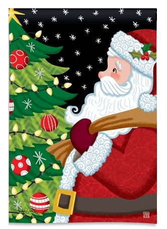 Santa Approved Christmas Garden Flag 2 Sided heartlandflags