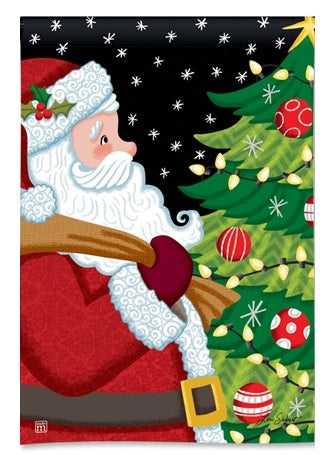 Santa Approved Christmas Garden Flag 2 Sided heartlandflags