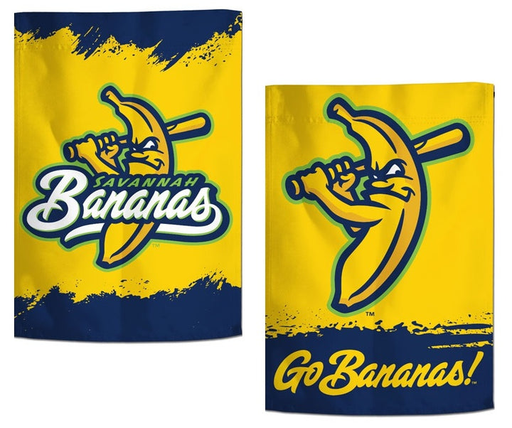 Savannah Bananas Garden Flag 2 Sided Logo heartlandflags