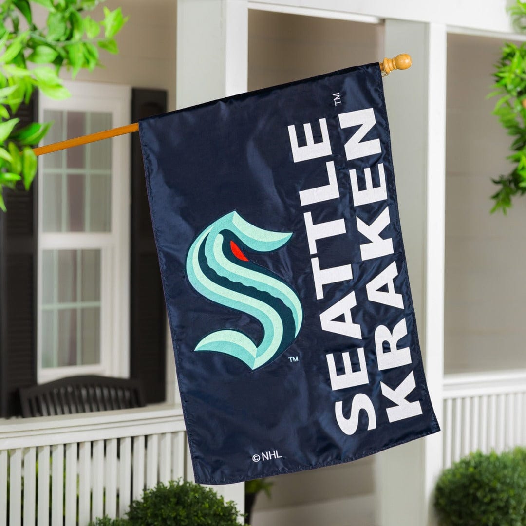 Seattle Kraken Banner 2 Sided House Flag heartlandflags