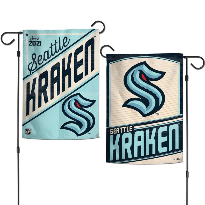 Seattle Kraken Garden Flag 2 Sided Vintage heartlandflags