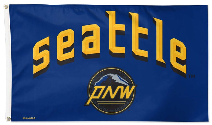 Seattle Mariners Flag 3x5 City Connect Logo PNW heartlandflags