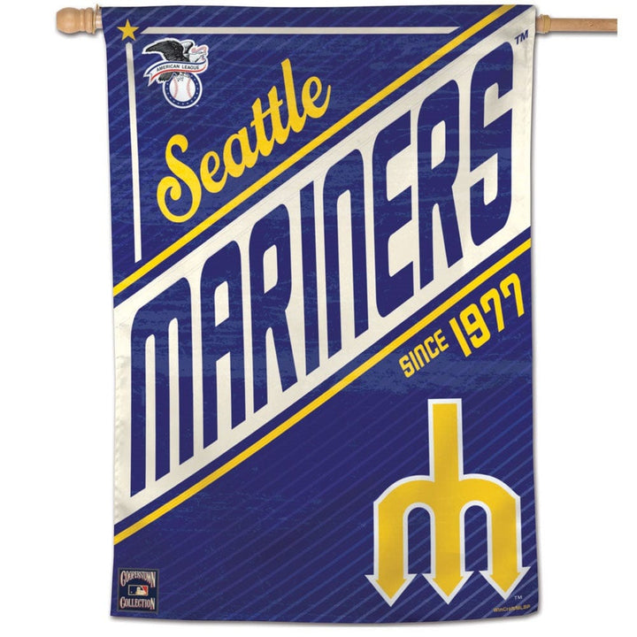 Seattle Mariners Flag Cooperstown Throwback House Banner heartlandflags